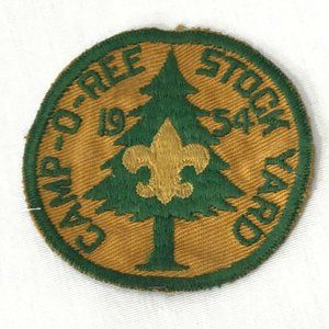Vintage 50s Boy Scouts Embroidered Patch CampORee